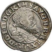 Austria 3 Kreuzer (Rudolf II Vienna) KM# 17 RVDOL II D G R IM S AV G H B REX coin obverse Austria 3 Kreuzer (Rudolf II Vienna) KM# 17 RVDOL II D G R IM S AV G H B REX coin obverse