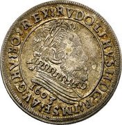 Austria 3 Kreuzer (Rudolf II Hall) KM# 43.1 RVDOLPHVS II D G R IM SE AV G HV BO REX coin obverse Austria 3 Kreuzer (Rudolf II Hall) KM# 43.1 RVDOLPHVS II D G R IM SE AV G HV BO REX coin obverse
