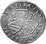 Austria 3 Kreuzer (Ferdinand II Graz) KM# 32 AVSTRIÆ DVX BVRGVNDI STYRI coin reverse Austria 3 Kreuzer (Ferdinand II Graz) KM# 32 AVSTRIÆ DVX BVRGVNDI STYRI coin reverse