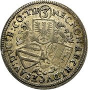 Austria 3 Kreuzer (Rudolf II Hall) KM# 43.1 NECNON ARCHIDVCES AV DVC B CO TIR (3) coin reverse Austria 3 Kreuzer (Rudolf II Hall) KM# 43.1 NECNON ARCHIDVCES AV DVC B CO TIR (3) coin reverse