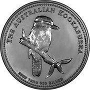 Australia 30 Dollars (Elizabeth II - Kookaburra) KM# 885 THE AUSTRALIAN KOOKABURRA 1 KILO 999 SILVER 2004 coin reverse Australia 30 Dollars (Elizabeth II - Kookaburra) KM# 885 THE AUSTRALIAN KOOKABURRA 1 KILO 999 SILVER 2004 coin reverse