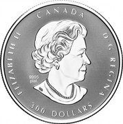 Canada 300 Dollars The Jubilee of Her Majesty 2022 Reverse Proof ELIZABETH II CANADA D G REGINA 9995 SB 300 DOLLARS coin obverse Canada 300 Dollars The Jubilee of Her Majesty 2022 Reverse Proof ELIZABETH II CANADA D G REGINA 9995 SB 300 DOLLARS coin obverse