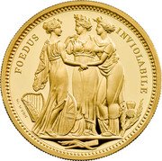 UK 3000 Pounds Elizabeth II The Three Graces 2020  Proof FOEDUS INVIOLABILE coin reverse