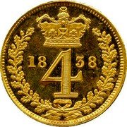 UK 4 Pence (Victoria) 18 4 38 coin reverse UK 4 Pence (Victoria) 18 4 38 coin reverse