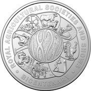 Australia 5 Dollars 200 Years of the Royal Agricultural Society & Shows 2022  Proof ROYAL AGRICULTURAL SOCIETIES AND SHOWS BICENTENARY coin reverse Australia 5 Dollars 200 Years of the Royal Agricultural Society & Shows 2022  Proof ROYAL AGRICULTURAL SOCIETIES AND SHOWS BICENTENARY coin reverse