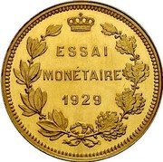 Belgium 5 Francs (Albert I -Pattern) ESSAI MONÉTAIRE 1929 coin reverse Belgium 5 Francs (Albert I -Pattern) ESSAI MONÉTAIRE 1929 coin reverse
