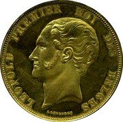 Belgium 5 Francs (Leopold I Pattern) KM# Pn37 LEOPOLD PREMIER ROI DES BELGES coin obverse Belgium 5 Francs (Leopold I Pattern) KM# Pn37 LEOPOLD PREMIER ROI DES BELGES coin obverse