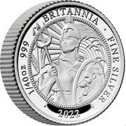 UK 5 Pence The Britannia 2022 2022 in set 1/40OZ 999 BRITANNIA FINE SILVER 2022 coin reverse UK 5 Pence The Britannia 2022 2022 in set 1/40OZ 999 BRITANNIA FINE SILVER 2022 coin reverse