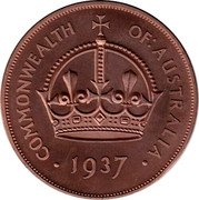 Australia 5 Shillings (1 Crown) (Edward VIII) COMMONWEALTH OF AUSTRALIA 1937 coin reverse Australia 5 Shillings (1 Crown) (Edward VIII) COMMONWEALTH OF AUSTRALIA 1937 coin reverse