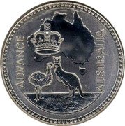 Australia 5 Shillings (1 Crown) King Edward VIII 1937 ADVANCE AUSTRALIA coin reverse