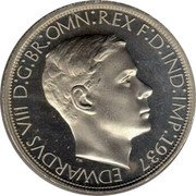 Australia 5 Shillings (Edward VIII) EDWARDVS VIII D G BR OMN REX F D IND IMP 1937 coin obverse Australia 5 Shillings (Edward VIII) EDWARDVS VIII D G BR OMN REX F D IND IMP 1937 coin obverse