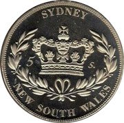 Australia 5 Shillings (Edward VIII) SYDNEY 5 S NEW SOUTH WALES coin reverse Australia 5 Shillings (Edward VIII) SYDNEY 5 S NEW SOUTH WALES coin reverse