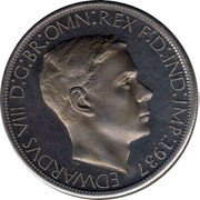 Australia 5 Shillings (Edward VIII King) EDWARDVS VIII D G BR OMN REX F D IND IMP 1937 coin obverse Australia 5 Shillings (Edward VIII King) EDWARDVS VIII D G BR OMN REX F D IND IMP 1937 coin obverse