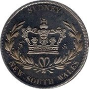 Australia 5 Shillings (Edward VIII King) SYDNEY 5 S NEW SOUTH WALES coin reverse Australia 5 Shillings (Edward VIII King) SYDNEY 5 S NEW SOUTH WALES coin reverse