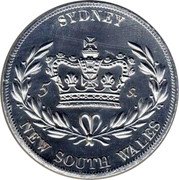 Australia 5 Shillings (Edward VIII - Pattern) SYDNEY 5 S NEW SOUTH WALES coin reverse Australia 5 Shillings (Edward VIII - Pattern) SYDNEY 5 S NEW SOUTH WALES coin reverse