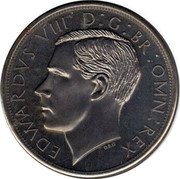 Australia 5 Shillings Edward VIII Sydney 1937 EDWARDVS VIII D G BR OMN REX coin obverse Australia 5 Shillings Edward VIII Sydney 1937 EDWARDVS VIII D G BR OMN REX coin obverse