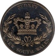 Australia 5 Shillings Edward VIII Sydney 1937 SYDNEY 5 S NEW SOUTH WALES coin reverse Australia 5 Shillings Edward VIII Sydney 1937 SYDNEY 5 S NEW SOUTH WALES coin reverse