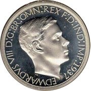 Australia 5 Shillings (King Edward VIII - Sydney) EDWARDVS VIII D G BR OMN REX F D IND IMP 1937 coin obverse Australia 5 Shillings (King Edward VIII - Sydney) EDWARDVS VIII D G BR OMN REX F D IND IMP 1937 coin obverse