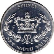 Australia 5 Shillings (King Edward VIII - Sydney) SYDNEY 5 S NEW SOUTH WALES coin reverse Australia 5 Shillings (King Edward VIII - Sydney) SYDNEY 5 S NEW SOUTH WALES coin reverse