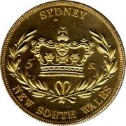 Australia 5 Shillings (Piedfort) SYDNEY 5 S NEW SOUTH WALES coin reverse Australia 5 Shillings (Piedfort) SYDNEY 5 S NEW SOUTH WALES coin reverse
