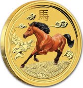Australia 50 Dollars (Lunar Horse - Colorized) YEAR OF THE HORSE P coin reverse Australia 50 Dollars (Lunar Horse - Colorized) YEAR OF THE HORSE P coin reverse