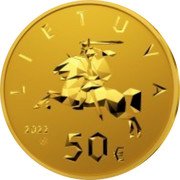 Lithuania 50 Euro Constitution of the State of Lithuania 2022 ʟMㅈ Proof LIETUVA 2022 50 € coin obverse Lithuania 50 Euro Constitution of the State of Lithuania 2022 ʟMㅈ Proof LIETUVA 2022 50 € coin obverse