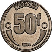 Belgium 50 Francs (Albert II Reverse Trial) BELGIQUE 50 F 1994 coin reverse Belgium 50 Francs (Albert II Reverse Trial) BELGIQUE 50 F 1994 coin reverse