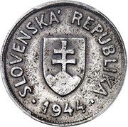 Slovakia 50 Halierov (50 Halierov Pattern) SLOVENSKÁ REPUBLIKA 1944 coin obverse