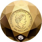 Canada 500 Dollars The Platinum Jubilee of Her Majesty 2022 SB ELIZABETH II D G REGINA CANADA 500 DOLLAR 2022 coin obverse Canada 500 Dollars The Platinum Jubilee of Her Majesty 2022 SB ELIZABETH II D G REGINA CANADA 500 DOLLAR 2022 coin obverse