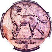 Ireland 6 Pence 6 Pingin 1 Reul Prova 1927  Proof P. MORE BIDVCCI REUL coin reverse Ireland 6 Pence 6 Pingin 1 Reul Prova 1927  Proof P. MORE BIDVCCI REUL coin reverse