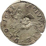 Netherlands 6 Stuivers (Rijderschelling) ADIUVANTE DEO 1673 coin reverse Netherlands 6 Stuivers (Rijderschelling) ADIUVANTE DEO 1673 coin reverse