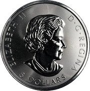 Canada 8 Dollars Elizabeth II Bull 2020  proof ELIZABETH II D G REGINA 8 DOLLARS coin obverse Canada 8 Dollars Elizabeth II Bull 2020  proof ELIZABETH II D G REGINA 8 DOLLARS coin obverse