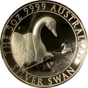 Australia 8 Dollars Swan 2019 THE 5 OZ 9999 AUSTRALIAN SILVER SWAN P coin reverse Australia 8 Dollars Swan 2019 THE 5 OZ 9999 AUSTRALIAN SILVER SWAN P coin reverse