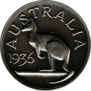 Australia Crown 1936 Commonwealth of Australia AUSTRALIA 1936 coin reverse Australia Crown 1936 Commonwealth of Australia AUSTRALIA 1936 coin reverse