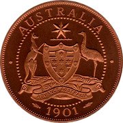 Australia Crown (Edward VII) AUSTRALIA 1901 coin reverse Australia Crown (Edward VII) AUSTRALIA 1901 coin reverse