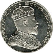 Australia Crown (Edward VII Pattern) EDWARDVS VII D G BRITT OMN REX F D IND IMP coin obverse