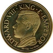 Australia Crown Edward VIII 1936 EDWARD VIII KING E EMPEROR 20.1. 36 - 11. 12. 36 coin obverse Australia Crown Edward VIII 1936 EDWARD VIII KING E EMPEROR 20.1. 36 - 11. 12. 36 coin obverse