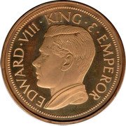 Australia Crown Edward VIII - King 1936 EDWARD VIII KING E EMPEROR coin obverse Australia Crown Edward VIII - King 1936 EDWARD VIII KING E EMPEROR coin obverse