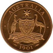 Australia Crown (Victoria) AUSTRALIA 1901 coin reverse Australia Crown (Victoria) AUSTRALIA 1901 coin reverse