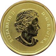 Canada Dollar Queen Elizabeth II Swift Fox 2022  (fr) spécimen ELIZABETH II D G REGINA coin obverse Canada Dollar Queen Elizabeth II Swift Fox 2022  (fr) spécimen ELIZABETH II D G REGINA coin obverse