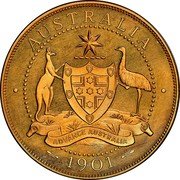 Australia Double Florin (Edward VII) X# M13a AUSTRALIA ADVANCE AUSTRALIA 1901 coin reverse Australia Double Florin (Edward VII) X# M13a AUSTRALIA ADVANCE AUSTRALIA 1901 coin reverse