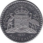 Australia Florin Edward VIII - Pattern 1937 FID DEF E VIII R IND IMP 1937 AUSTRALIA coin reverse Australia Florin Edward VIII - Pattern 1937 FID DEF E VIII R IND IMP 1937 AUSTRALIA coin reverse