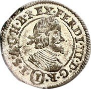 Austria Kreuzer Ferdinand III Graz 1640 KM# 850 FERDI III D G R (I) I S A G H B REX coin obverse Austria Kreuzer Ferdinand III Graz 1640 KM# 850 FERDI III D G R (I) I S A G H B REX coin obverse