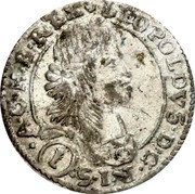 Austria Kreuzer Leopold I 1664 KM# 1134 I LEOPOLDVS D G R I S A G H B REX coin obverse Austria Kreuzer Leopold I 1664 KM# 1134 I LEOPOLDVS D G R I S A G H B REX coin obverse