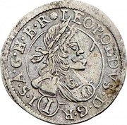 Austria Kreuzer Leopold I St Veit 1683 IR KM# 1137 LEOPOLDVS D G R (I) I S A G H B R coin obverse Austria Kreuzer Leopold I St Veit 1683 IR KM# 1137 LEOPOLDVS D G R (I) I S A G H B R coin obverse