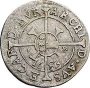 Austria Kreuzer Leopold I St Veit 1683 IR KM# 1137 ARCHI D AVS ET CAR D BVR coin reverse Austria Kreuzer Leopold I St Veit 1683 IR KM# 1137 ARCHI D AVS ET CAR D BVR coin reverse