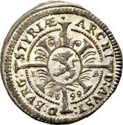 Austria Kreuzer Leopold I Graz 1699 KM# 1240 ARCHI D AVST D BVRG STYRIÆ coin reverse Austria Kreuzer Leopold I Graz 1699 KM# 1240 ARCHI D AVST D BVRG STYRIÆ coin reverse