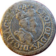Austria Kreuzer Leopold V ND KM# 575 LEOPOLDVS D G ARC DVX A coin obverse Austria Kreuzer Leopold V ND KM# 575 LEOPOLDVS D G ARC DVX A coin obverse