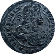 Austria Kreuzer Leopold I 1695 KM# 1383 LEOPOLDUS D G R I S A GE HV BO REX coin obverse Austria Kreuzer Leopold I 1695 KM# 1383 LEOPOLDUS D G R I S A GE HV BO REX coin obverse