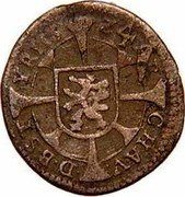 Austria Kreuzer (Ferdinand II Graz) KM# 481 Z4 AR CH AV D B ST YR 16 coin reverse Austria Kreuzer (Ferdinand II Graz) KM# 481 Z4 AR CH AV D B ST YR 16 coin reverse